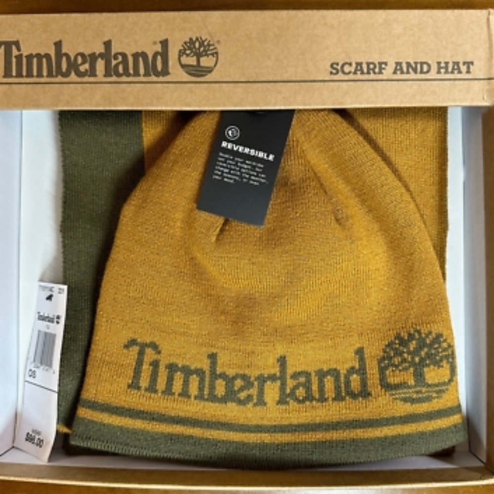 Timberland Scarf & Beanie Set
